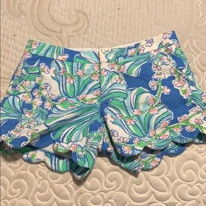 Scalloped buttercup shorts from Lilly Pulitzer